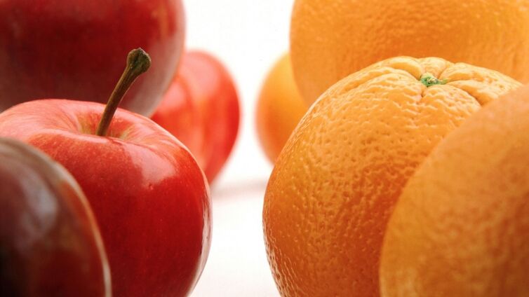яблука та апельсини для японської дієти